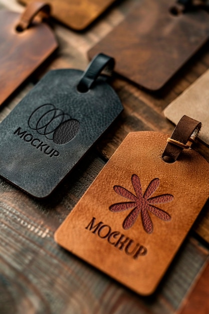 leather label mockup