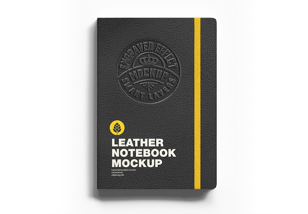 Leather Notebook Mockup