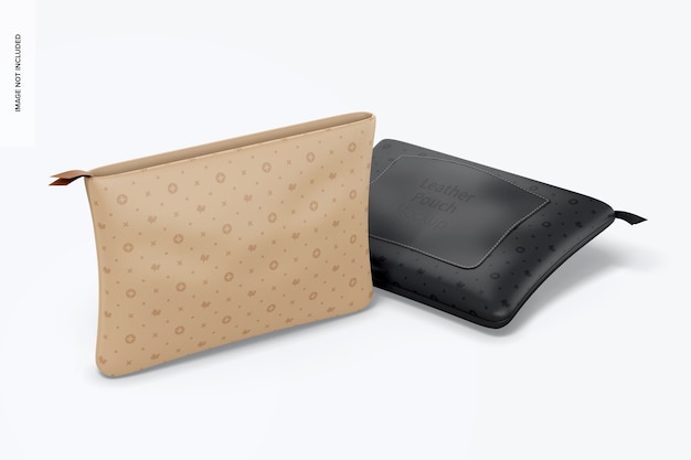 Leather Pouches Mockup