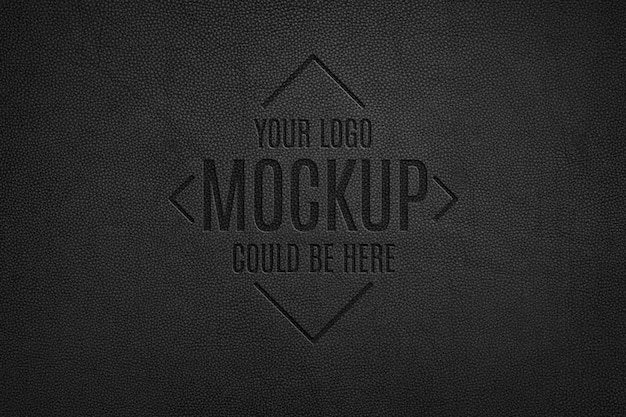 Leather Pressed Logo Mockup