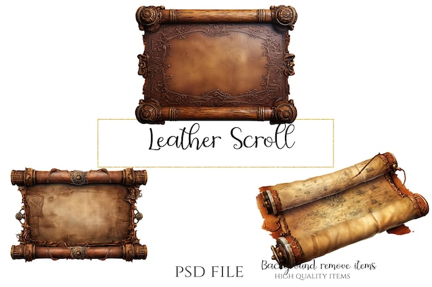 Leather Scroll Clipart