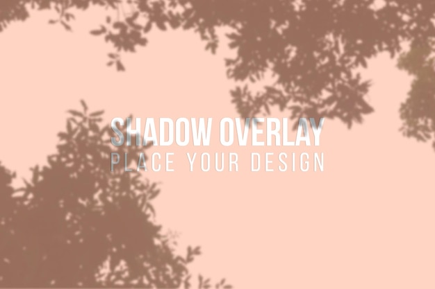 PSD leaves shadows overlay or shadows overlay effect transparent concept