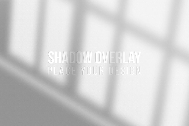 PSD leaves shadows overlay and window shadows overlay effect transparent concept