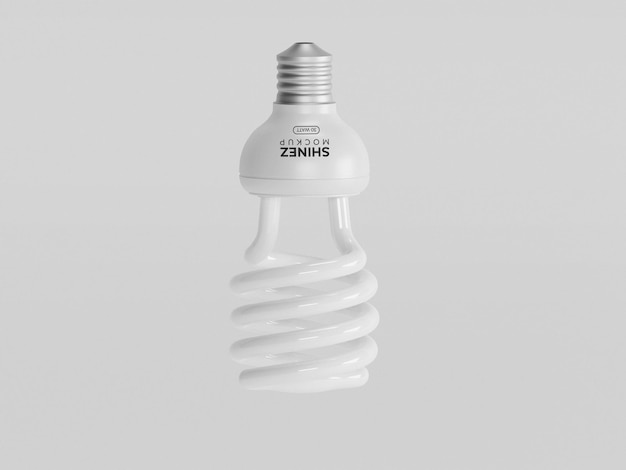 Mockup di branding di lampadine a led a energia