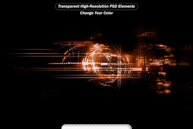 PSD led 빛 추상적 효과 미래 기술 반이는 큐브 디지털 cpu 신호