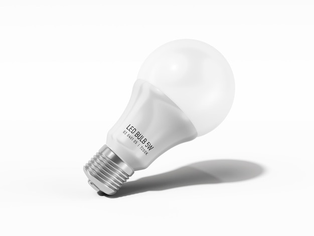 Led Light Bulb Branding Showcase Mockup