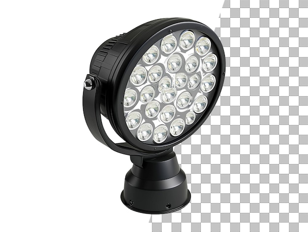 Oggetto led spotlight con sfondo trasparente