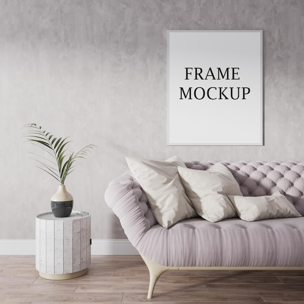 leeg framemodel in 3D-rendering
