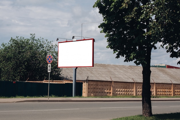 PSD leeg reclamebord in de stad