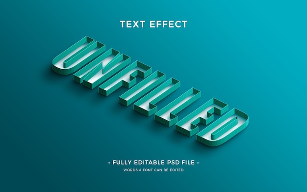 Leeg teksteffect