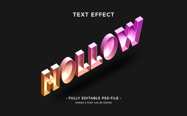 Leeg teksteffect