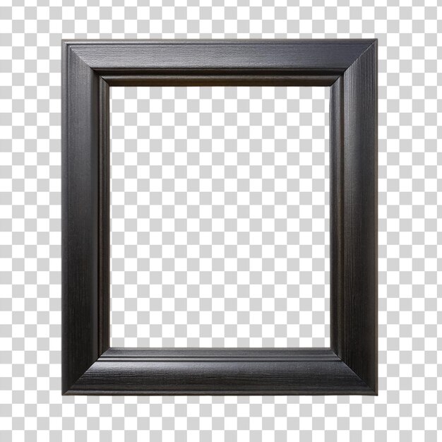 PSD leeg zwart frame geïsoleerd op een doorzichtige achtergrond