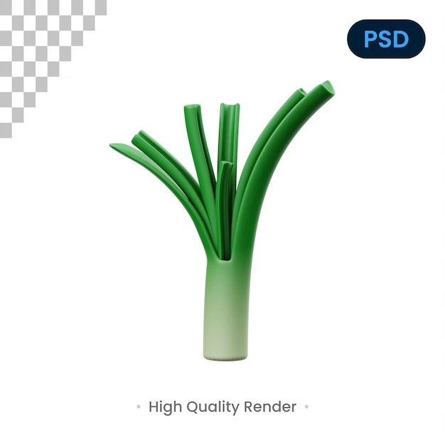 Icona porro 3d psd premium