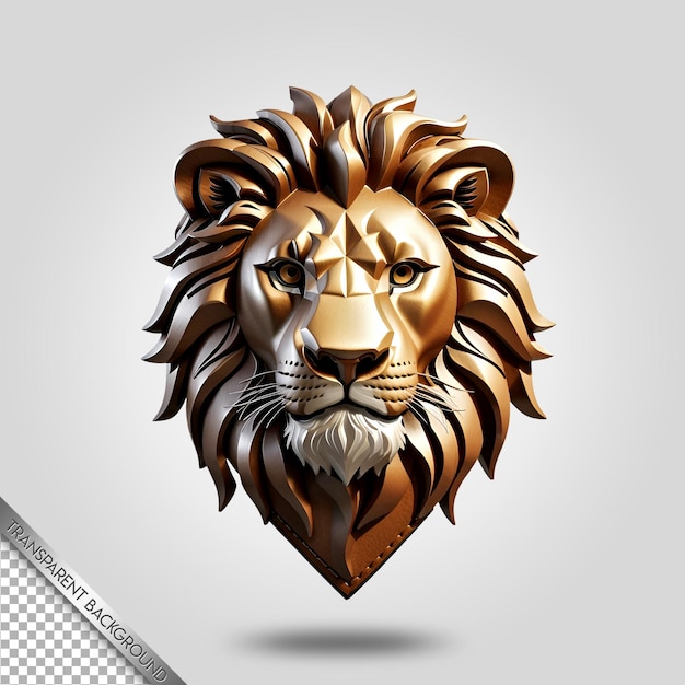 leeuwenkop embleem transparante achtergrond