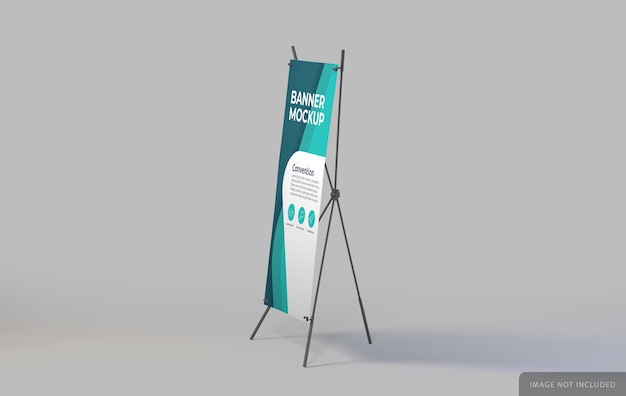 PSD mockup di supporto per banner sinistro