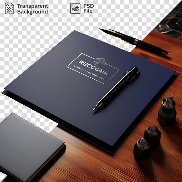 Legal notepad and pen on wooden table with black pen