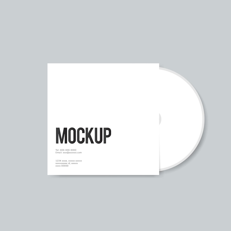 PSD lege cd-cover ontwerp mockup