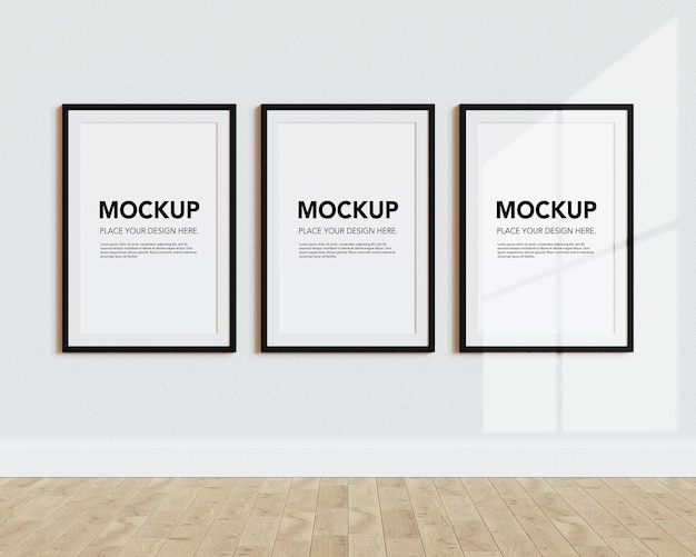 Lege fotolijsten mockup