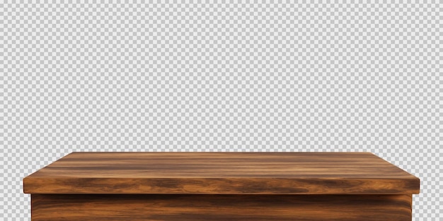Lege houten tafelvoorgrond voor productweergave