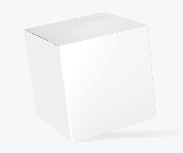 Lege witte doos mockup