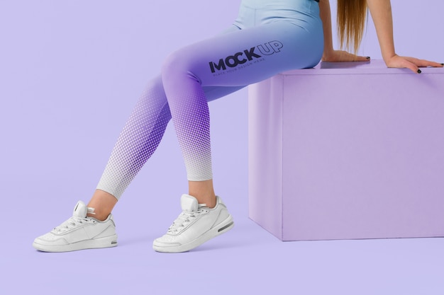 PSD legging mockup design