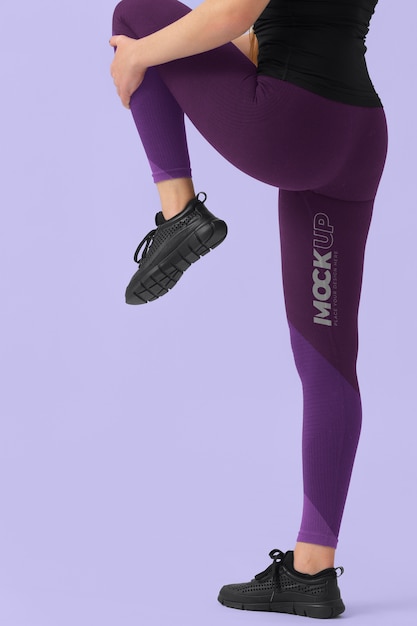 PSD mockup di leggings