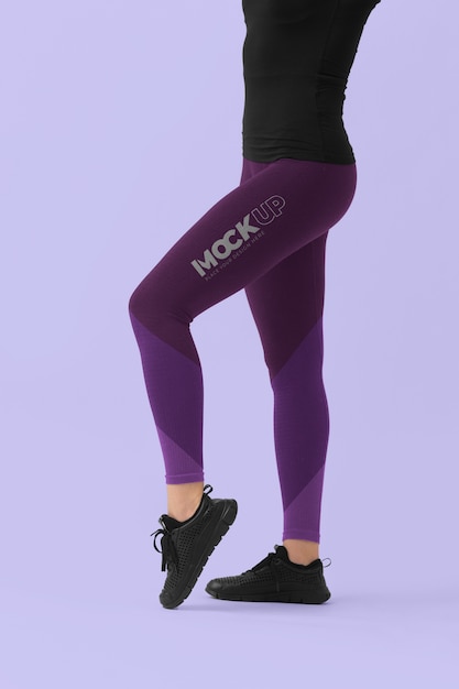 PSD legging mockup-ontwerp