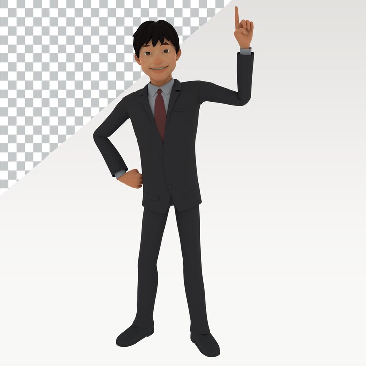PSD a lego man is standing in front of a checkered background