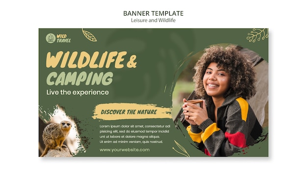 PSD leisure and wildlife design template