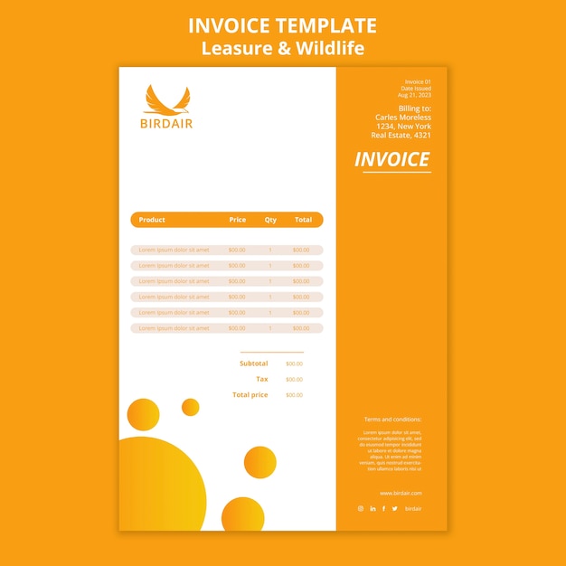 Leisure and wildlife template design