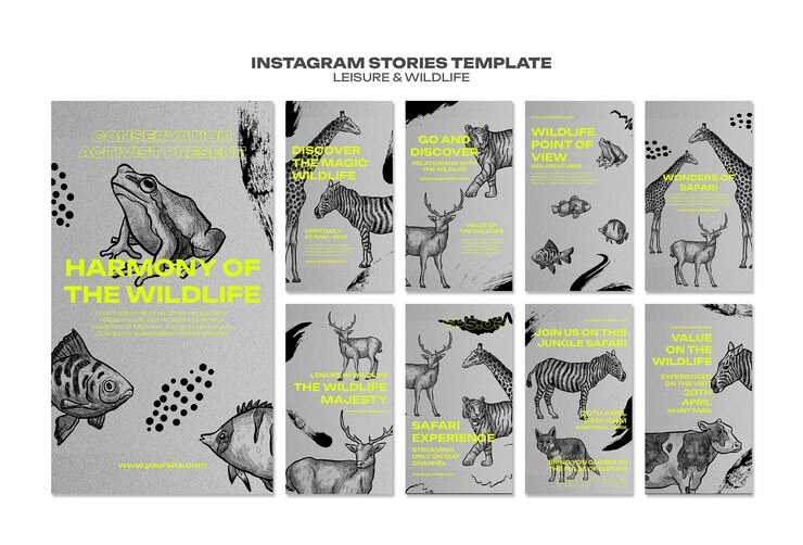PSD leisure and wildlife template design
