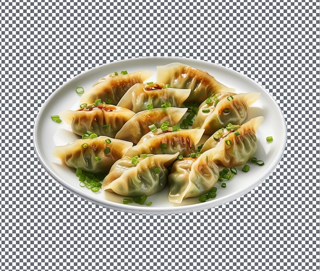 PSD lekker en heerlijk groente dumplings geïsoleerd op transparante achtergrond