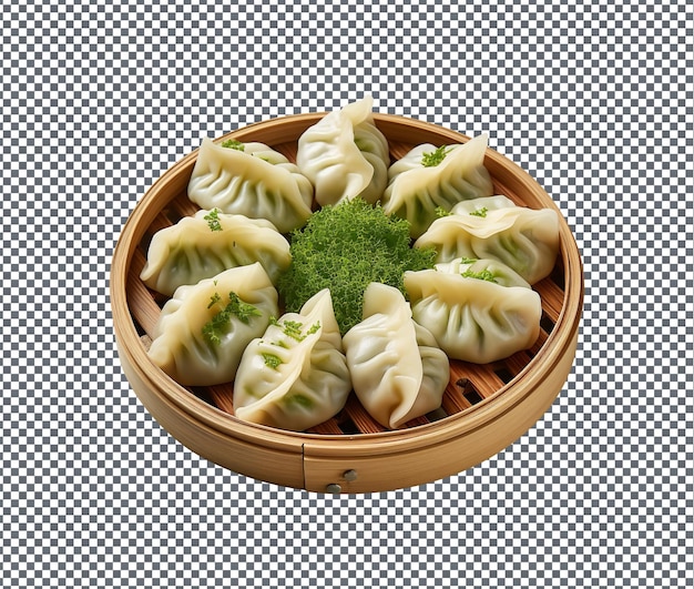 PSD lekker en heerlijk groente dumplings geïsoleerd op transparante achtergrond