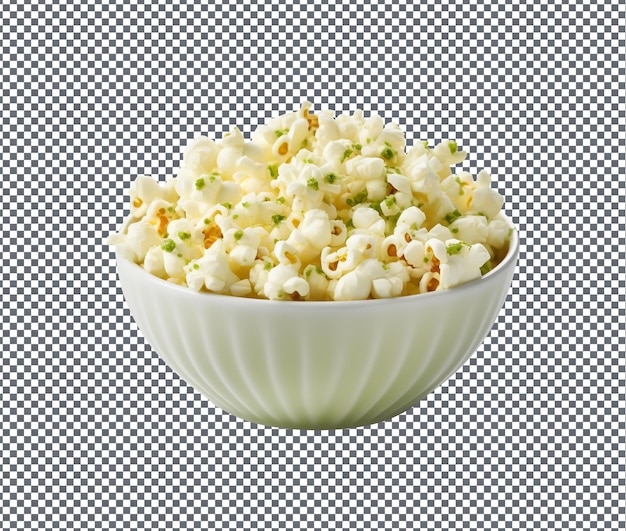 Lekker en heerlijk uien popcorn geïsoleerd op een doorzichtige achtergrond