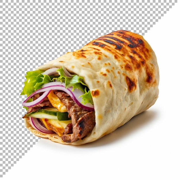 Lekker fastfood geïsoleerd op een doorzichtige achtergrond