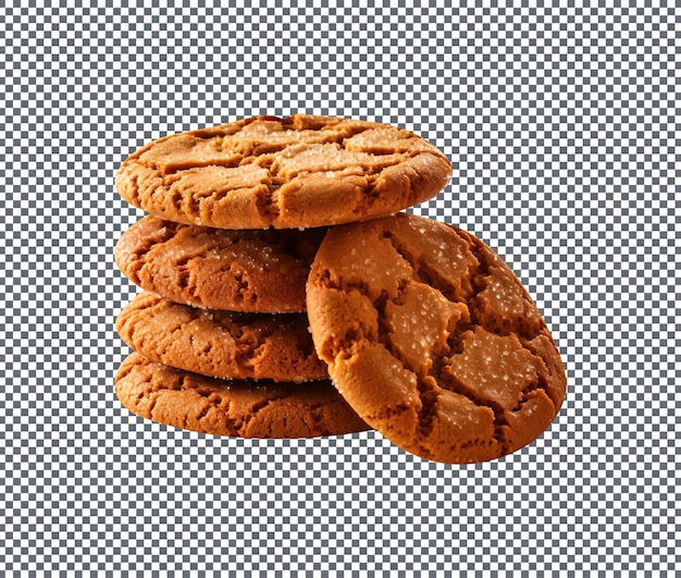 Lekker melasse koekjes geïsoleerd doorzichtige achtergrond