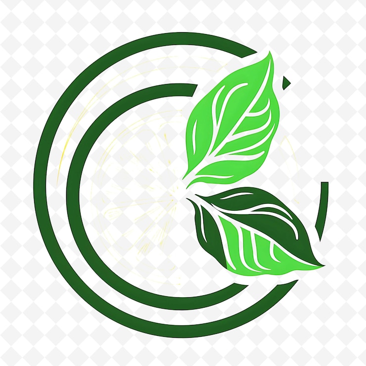 PSD lemon basil iced tea logo z kawałkiem cytryny i liściem bazylii em png tropical inspired drink designs