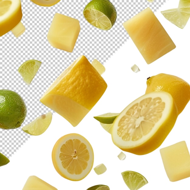 Lemon isolated on transparent background