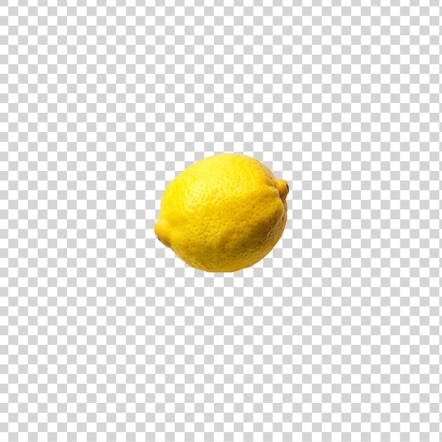 Lemon isolated on transparent background