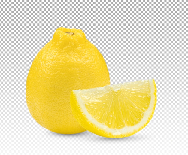 PSD Лимон изолирован