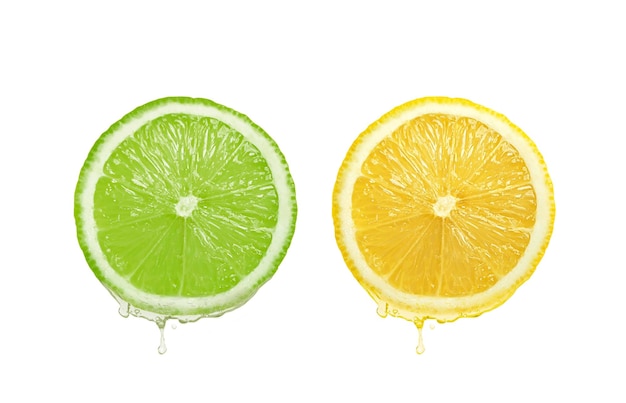 PSD lemon juice dripping from fruit transparent background