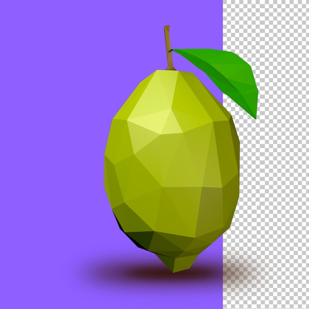 Lemon low poly