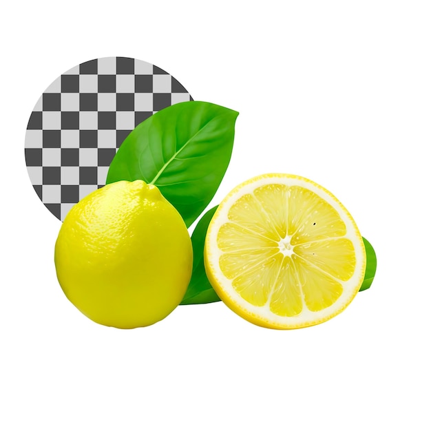 Lemon psd file for fresh and creative designs