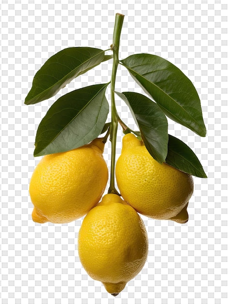 PSD un albero di limoni con una foglia su di esso