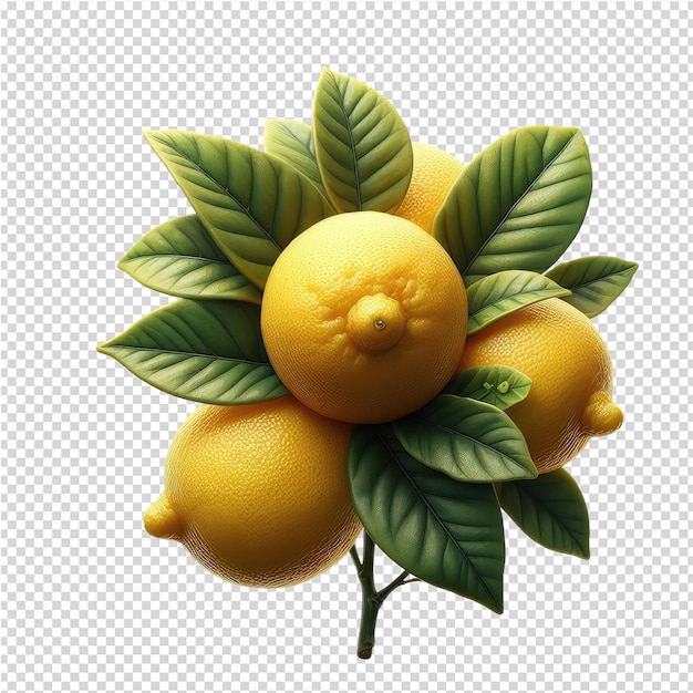 PSD a lemon with a face on it