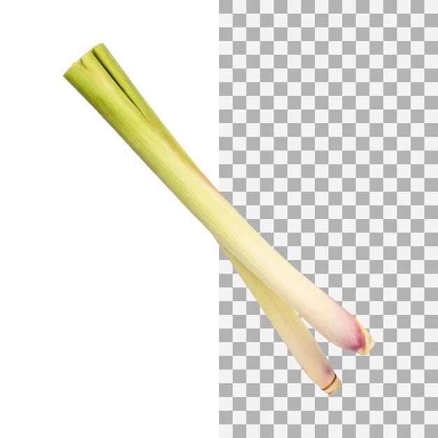 PSD lemongrass without shadow isolated transparent background