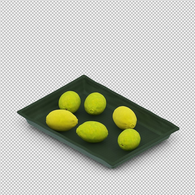 Lemons 3d render