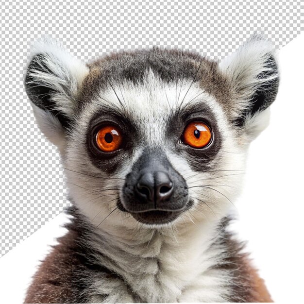 Lemur on transparent background