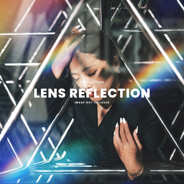 Lens reflection photo effect