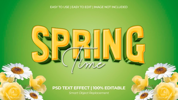 PSD lente tijd text effect